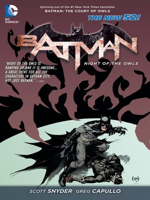 cover image of Batman: Night of the Owls